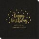 Confetti Dots Happy Birthday Linen Like Napkins Image 4 of 4